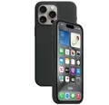 Produktbild: Silikon Tasche Case Apple iPhone 15 Pro Max Schwarz / Black MagSafe Backcover