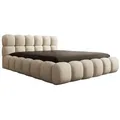 Produktbild: Luxusbetten24 Polsterbett Designer Polsterbett Boston Bouclé, mit Stauraum beige 160 cm x 200 cm