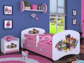 Produktbild: BDW Kinderbett Super Hunde, Babybett Kinderzimmer, Rosa (Motiv 3), 140 x 70 cm