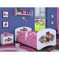 Produktbild: BDW Kinderbett Super Hunde, Babybett Kinderzimmer, Rosa (Motiv 3), 140 x 70 cm