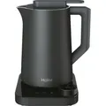 Produktbild: Haier HKE7W 011, 1,3 l, 2200 W, Grau, Kunststoff, Regelbare Temperatur, Wasserstandsanzeige - Grau