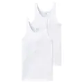 Produktbild: 2er Pack Schiesser Cotton Essentials Feinripp Unterhemd 5 6 7 8 9 Weiß