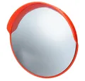 Produktbild: ECD Germany Verkehrsschild Verkehrsspiegel mit schwenkbare Halterung wetterfest, Sicherheitsspiegel Rot mit Schwenkbare Rund Unzerbrechlich