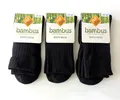 Produktbild: NEU - 3 Paar nur die Damen Bambus Boots Socken - Gr. 39-42 - schwarz - Herbst !