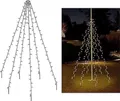 Produktbild: Weihnachtsbeleuchtung - Fahnenmast - 360 LEDs - Höhe: 8 Meter - Warmweiß
