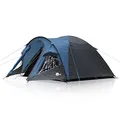 Produktbild: yourGEAR Zelt Matera 3 Personen Kuppelzelt mit Fenster Vorbau Belüftung wasserdicht mit 3000 mm Blau Grau