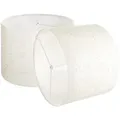 Produktbild: VEVOR Lampenschirm Trommel 33 x 33 x 25 cm (oben x unter x hoch), 2 Stk. mittelgroße Ersatzschirme aus Leinen + PVC, Lampenschirm für Tischlampen Stehlampen Pendelleuchten (helles Leinen)