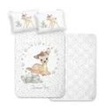Produktbild: Disney Bambi Baby/Kinder Bettwäsche in FLANELL/BIBER 40x60 100x135 cm Baumwolle