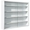 Produktbild: Mid.you Hängevitrine, Weiß, Glas, 4 Fächer, 80x60x9.5 cm, hängend, Wohnzimmer, Wohnwände, Vitrinenschränke