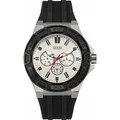 Produktbild: Guess Herrenuhr Quartz Silber Schwarz