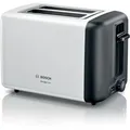 Produktbild: Bosch Hausgeräte TAT3P421 toaster 2 slice(s) Black, White (TAT3P421)