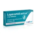 Produktbild: Loperamid axicur® 2 mg Tabletten