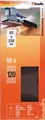 Produktbild: KWB Schleifstreifen Holz & Metall Korund gelocht 93x230 mm Typ B K120 (10 Stück)