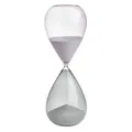 Produktbild: TFA Sanduhr 18.6010.02.40, weiß, 30 Minuten, grau/rosa Glas, Höhe 23 cm