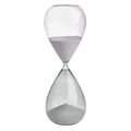 Produktbild: TFA Dostmann Sanduhr 30 Minuten, 18.6010.02.40, aus Glas, Zeitmesser, Timer, grau-rosa, Sand, (L) (B) 90 x (H) 230 mm