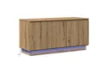 Produktbild: vidaXL TV-Schrank TV-Schrank Massivholz Eiche 100x38x49 cm Holzwerkstoff (1-St)