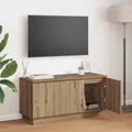 Produktbild: TV-Schrank Massivholz Eiche 100x38x49 cm Holzwerkstoff