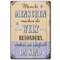 Produktbild: LANOLU Kühlschrankmagnete lustig- Menschen die Welt besonders Machen - lustige Magnete mit Sprüchen und witzigen Motiven 8x5,5cm
