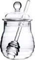 Produktbild: Lawei Honigglas mit Löffel und Deckel 300ml Glas Honigtopf Honig-Behälter, Glas