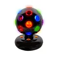 Produktbild: Global Gizmos 12,7 cm Zoll batteriebetrieben drehbar LED Disco Ball. Kunststoff, schwarz