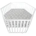 Produktbild: Roba Laufgitter 6-eckig Little Stars (103.50 x 118.50 x 72.50 cm) (0232WEV190-A)