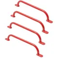 Produktbild: TRIBECCO Klettergriffe für Spielplatz, Klettergerüst, Hochbett & Indoor Kletterwand (550 mm Rot, 4 Stücke) - Rot