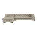 Produktbild: S-STYLE Chesterfield Ecksofa  Natalie ¦ creme ¦ Maße (cm): B: 305 H: 75