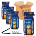 Produktbild: GOURVITA DE SPARBOX Mövenpick Caffè Crema + gratis Gourvita Frische-Clip, 4x1000g Bohnen 13179