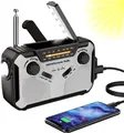 Produktbild: Solar Radio AM/FM Tragbar Kurbelradio Dynamo Notfallradio mit 4000mAh Wiedera...