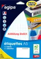 Produktbild: agipa Universal-Etiketten Durchmesser: 19 mm rund weiß 1.120 Etiketten