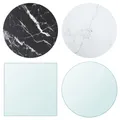 Produktbild: Tischplatte aus gehärtetem Glas rund Glastisch Glas Tisch Glasplatte Glasscheibe