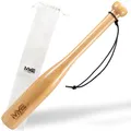 Produktbild: Oramics Holz Baseballschläger Softballschläger für Kinder Teennager Jugendliche 48cm 18Zoll inklusive Tragetasche, Baseball Schläger mit Schlaufe aus einem Stück Holz gefertigt (Naturholz, 48 cm)