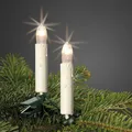 Produktbild: Lichterkette Riffelkerzen Weihnachten Deko Christbaum 15-tlg. Indoor Kette Licht