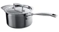 Produktbild: Le Creuset Stielkasserolle mit Deckel aus 3-ply Edelstahl, Ø 16 cm, Für alle Herdarten inkl. Induktion geeignet, Silber, 96200916001000