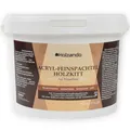 Produktbild: Holzando® Holzkitt Feinspachtel für Holz, OSB und Wände - Holzspachtelmasse, Holzspachtel, Fensterkitt, Wood Filler, Holzpaste, Spachtelmasse Holz, Holzfüller (Ebenholz 55, 5Kg)