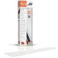 Produktbild: Peach Plastikbinderücken A4 | 6mm | 25 Blatt | 100 Stück | weiß | PB406-01