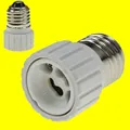 Produktbild: E27-auf-GU10-Fassung E-27 GU-10 Lampen-Adapter Keramik-Lampensockel Lampenfaßung
