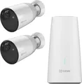 Produktbild: EZVIZ BC1-B2 - Video-Überwachungssystem mit 2 akkubetriebenen FULL HD WLAN-Überwachungskameras