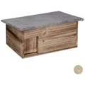 Produktbild: Relaxdays Igelhaus Bausatz Braun,Grau