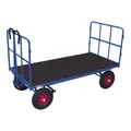 Produktbild: VARIOfit Handpritschenwagen mit 2 Rohrgitterwänden Luftbereifung 1.540 x 800 mm Traglast 1.000 kg