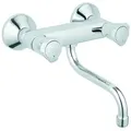 Produktbild: GROHE 2-Griff-Spültischbatterie Costa 31187_1 DN15 Wandmontage chrom