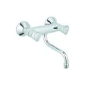 Produktbild: Grohe Spültisch-2-Griff-Wandarmatur Costa 31187001 chrom, schwenkbarer Auslauf