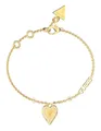 Produktbild: GUESS Love Me Tender Single Heart Bracelet S Armband Yellow Gold goldfarben Neu