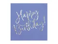 Produktbild: partydeco Papierserviette, Servietten Happy Birthday 33x33cm 20 Stück blau