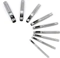 Produktbild: XPOtool Locheisen Set 3-12mm 9tlg Lochschneider Kohlenstoffstahl für Leder, Gummi, Weichplastik etc.