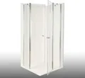 Produktbild: Duschkabine/ Duschabtrennung Dusbad Vital 2 4tlg Pendeltür an Festteil / Eckdusche