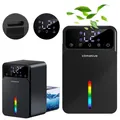 Produktbild: Leiser Luftentfeuchter 1200ML Climative LUXE DH-035 UV LED Leistungsstarker Schwarzer Luftentfeuchter mit Abtaufunktion, Timer, Schlafmodus,
