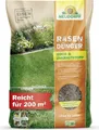 Produktbild: Neudorff RasenDünger Moos- & UnkrautStopp 10 kg für 200 m² - Extra Eisen für dichten Rasen, feine Körnung, kein Vertikutieren, tierfreundlich