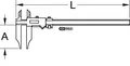 Produktbild: KS TOOLS Werkstatt-Messschieber ohne Spitzen digital, 0-500mm (300.0562)