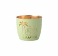 Produktbild: Giftcompany Windlicht Madras Happy camper M pastellgrün, Gold, H 8.5 cm